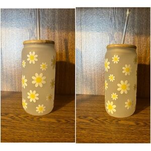 🌼 16oz Glass Cup